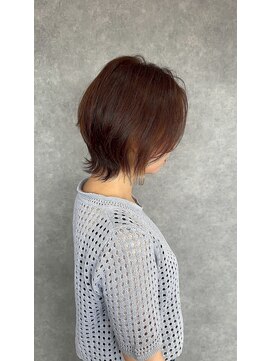 20代30代40代大人可愛いひし形ショートボブ,まとまるボブ