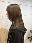 オリーブグレー/ココアベージュ/クラゲヘアー