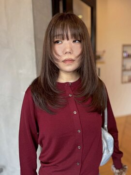 ラヴィズム 長岡店(LUVISM) 韓国/顔周りレイヤー/ダブルカラー/ベージュ/前髪新潟長岡宮関◆