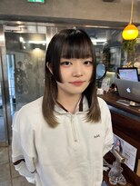 ギフトサニーサイド(gift sunny side)&nbsp;鎖骨下レイヤー×姫カット