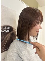 エイチ 梅田(H)&nbsp;ボブヘアシースルーマッシュハンサムショートタッセルボブ卒業式