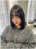 顔周りレイヤーボブ×姫カット