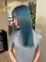 ニルバ(niLva) ブリーチダブルカラー透明感夏カラーペールブルー