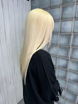 レオクマ 長野(REOKUMA)&nbsp;316. ホワイトブロンド/ストレートロング/前髪/韓国
