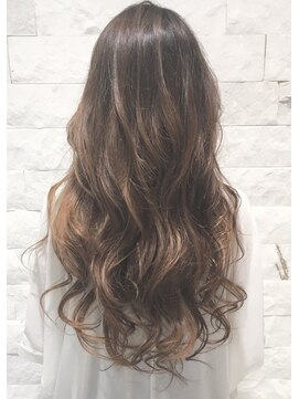 アース コアフュールボーテ 長野駅前店(EARTH coiffure beaute) カーキグレージュグラデーションカラー