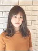 ミディアムロングカール/SWEET/上村知美