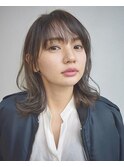 再現性◎鎖骨ミディシースルーバング☆MAKOTO