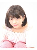 切りっぱなしボブ