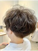 パーマ＋刈り上げ　30代/40代/50代