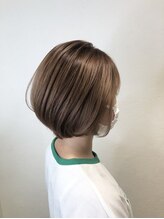 エイムヘアコルト 溝の口店(eim hair colt)&nbsp;ミディアムベージュ　マッシュボブ