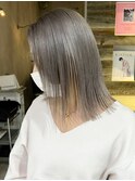 シルバーミディ_チェリーブラウンフェミニンロング_ba363281
