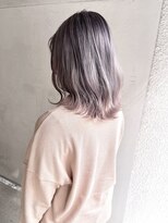 ヘアーアンドアトリエ マール(Hair&Atelier Marl)&nbsp;【Marl】ピンクラベンダーカラー×波巻き