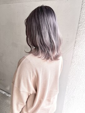 ヘアーアンドアトリエ マール(Hair&Atelier Marl) 【Marl】ピンクラベンダーカラー×波巻き