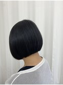 ボブ×ストレートパーマ