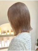 切りっぱなしボブショートボブ長めボブダブルカラーハイトーン