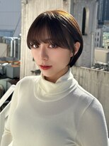 シー バイ ロンド 新宿(Sea by Lond)&nbsp;ミディアムレイヤーカット×ダークアッシュ[似合わせ/レイヤー]