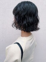 フェンヘアーアイス 中目黒(Fen.hair ici)&nbsp;デジタルパーマミストバング艶感ミルクチョコレートうる艶髪