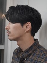 センターパートカルマヘアニュアンスパーマ韓国シャドウパーマ