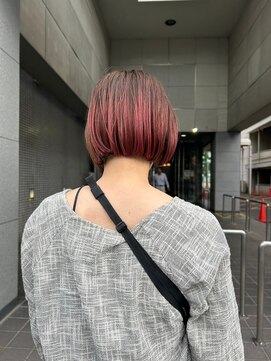 マッシュ アドベ 八戸ノ里(MASHU ADOBE) ボブカット×グラデーションカラー