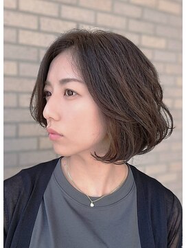 リュクス(luxe) ショートボブ×オリーブブラウン