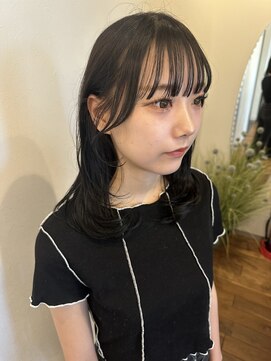 ヘアーラウンジルシェル(HAIR LOUNGE Le ciel) 【韓国女さん！】暗髪×お顔周りレイヤー