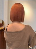 オレンジベージュ/ボブ/KAREN