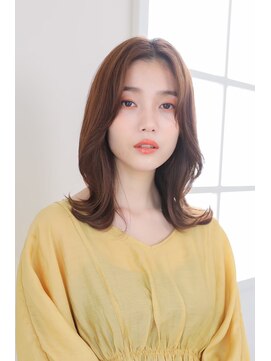 ハピネス 河原町店(Happiness) ミディアムレイヤー/ハイレイヤー/くすみベージュ