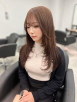 リンドトウキョウ(LINDO TOKYO) レイヤーカット×ミルクティーブラウン