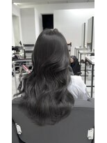 アクション 心斎橋店(ACTION)&nbsp;ブリーチ無しブルーグレージュ　韓国ヘア