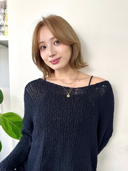 イヴォーク トーキョー(EVOKE TOKYO)の写真/顔周りのこだわりが似合うをつくる―。ミリ単位までこだわるカット技術で横顔もキレイに可愛く♪