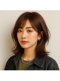 ナチュラルカラーミディアムボブ 20代 30代 40代 50代 60代