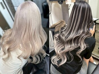 ヘアーグランデシーク(Hair Grande Seeek)の写真/【栄駅10秒】ハイトーン・ブリーチ・エクステなどあなたに合った幅広いスタイル提案で理想以上の仕上がりに