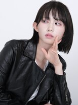 デイジー インデックスヘア 大島店(DAISY index hair)&nbsp;切りっぱなしボブくびれミディ流し前髪DAISY大島￥12900