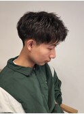 刈り上げマッシュシャドウパーマルーズパーマ