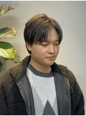 ニュアンスパーマ韓国ヘアメンズカットダウンパーマフェザー