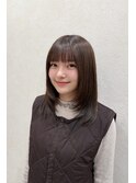 レイヤーカット×グレージュカラー