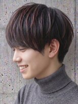トゥルートラスト オムオム 甲府和戸(True Trust HOMME HOMME)&nbsp;メンズ ナチュラルマッシュ×キャップハイライト×レッドカラー