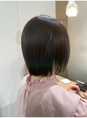 桑名レイヤーカットブリーチなしダブルカラーベージュカラー韓国