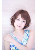 美髪ショコラベージュスウィングショート