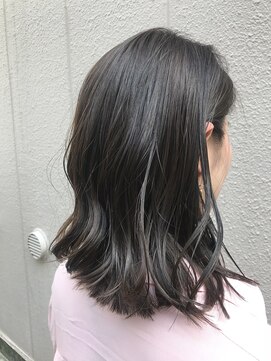 アトリエ タキ(atelier.taki) atelier.taki 坂根＊ダークグレー切りっぱなしセミディ