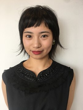 アタッカ(atacca) SHORT【ウルフ・ベビーバング・黒髪】