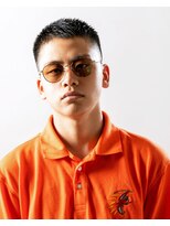 サンディーズバーバーショップ(Sandees)&nbsp;ボウズ ツーブロック黒髪刈り上げグランジ七三