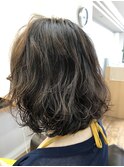 お手入れ簡単ボブパーマ