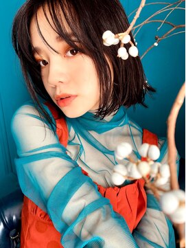 エールバイボヌール(Ere by Bonheur) ラフに可愛い♪黒髪ボブ