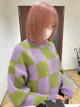 ロンド レア 天神大名店(Lond Le’a) ミルクティーベージュ/ダブルカラー/ブリーチ/くびれヘア