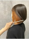 インナーカラー オレンジ