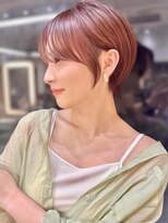 ロンドソレイユ 池袋(Lond soleil)&nbsp;ブリーチなし★髪質改善地毛風グレージュ×ショート[池袋]