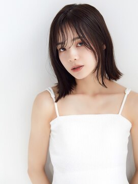 ラフィスヘアー クレイ 南草津店(La fith hair clay) 【La fith】ぱつっとボブ×アッシュブラック