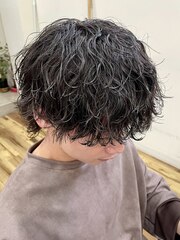 波巻きスパイラルパーマ[西千葉駅/Men's/メンズカット/パーマ]