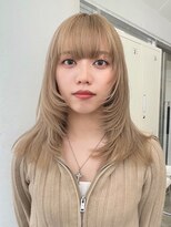 ジーナ(XENA) ケアブリーチ×ハイトーン×ミルクティーブロンド(渋谷)
